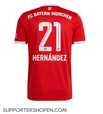 Bayern Munich Lucas Hernandez #21 Hemma Matchtröja 2022-23 Kortärmad